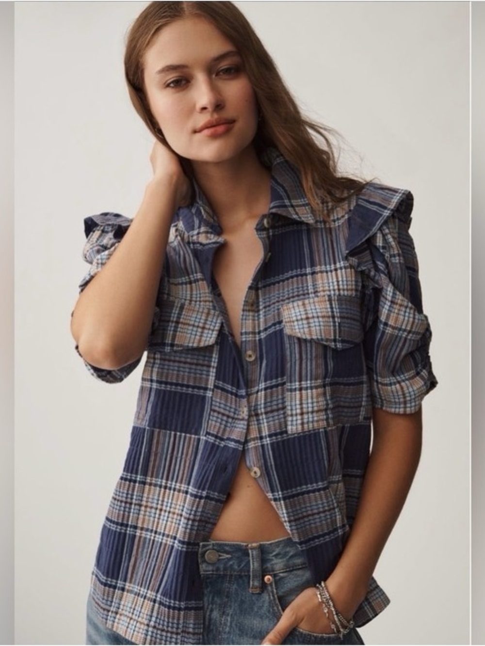 Pilcro Anthropologie Ozzie top XL